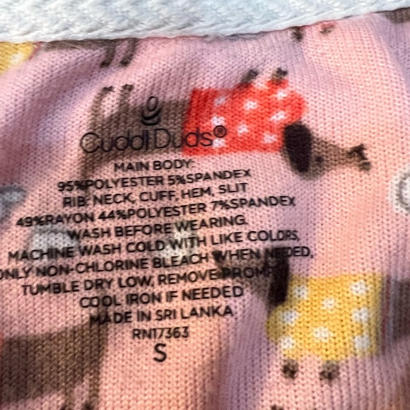 Cuddl Duds Intimates & Sleepwear Cuddl Duds Soft Pink Dog Pajamas Poshmark